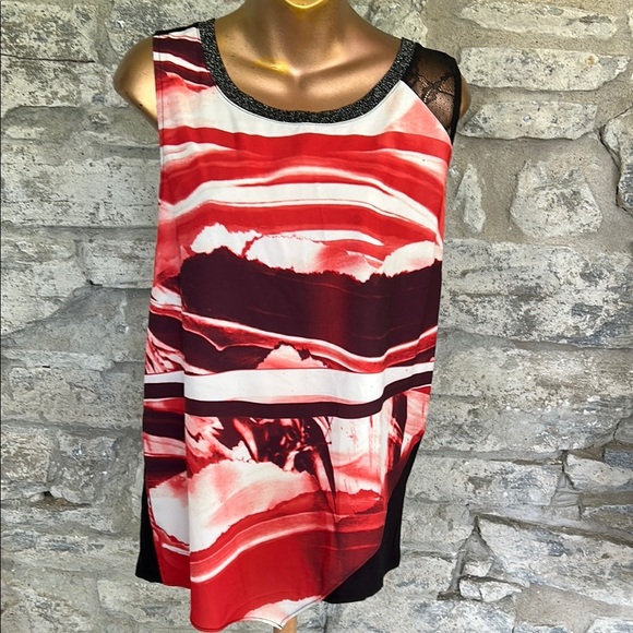 CK mixed media Top - Picture 1 of 7
